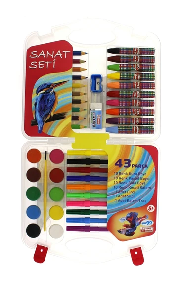 43 Parça Çantalı Sanat Seti
