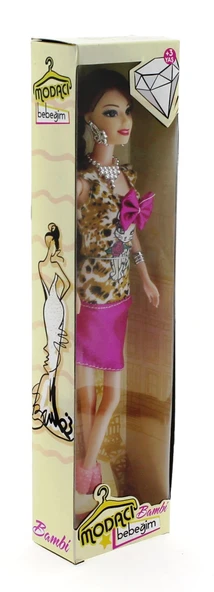 Bambi Kedi Desenli Moda Bebek - 3