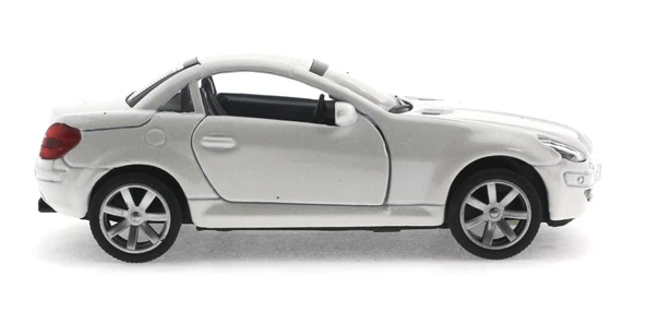 Çek Bırak Mercedes Benzeri Beyaz Metal Araba - 2