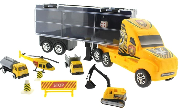 Taşınabilir Die Cast Metal Araçlı İnşaat Kamyonu - 2