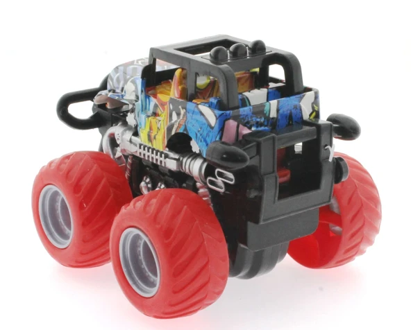 Die Cast Off Road  Dev Kırmızı Teker Araba - 5