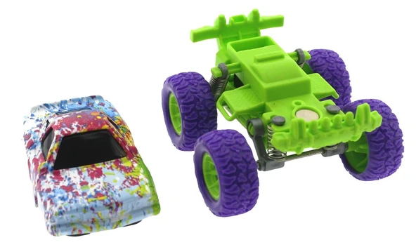 Die Cast Batik Desenli Mor Teker Araba - 2
