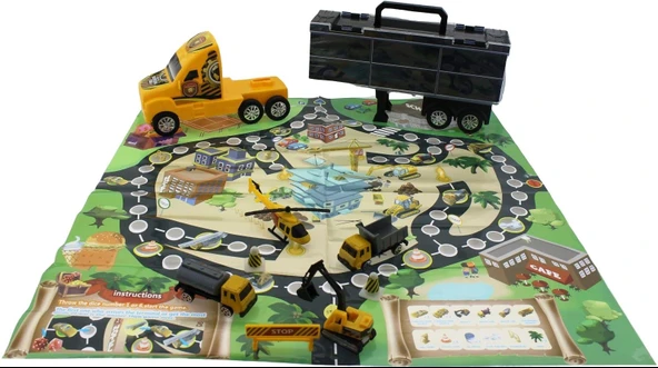 Taşınabilir Die Cast Metal Araçlı İnşaat Kamyonu - 4