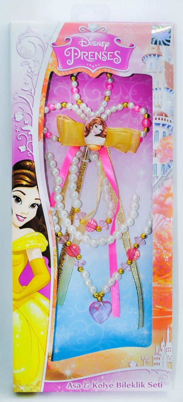 Disney Prenses Belle Asa-Kolye-Bileklik Seti
