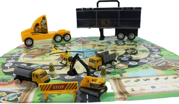 Taşınabilir Die Cast Metal Araçlı İnşaat Kamyonu - 6