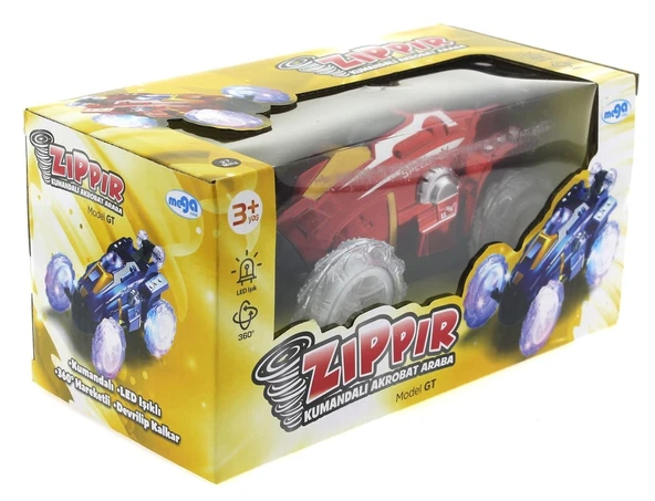 Uzaktan Kumandalı Takla Atan Kırmızı Zıppır Araba - Resim 2