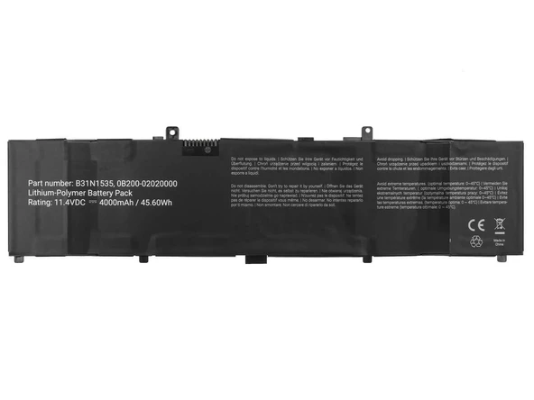Asus ZenBook UX410UF  Batarya ile Uyumlu Pil B31N1535