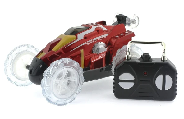 Uzaktan Kumandalı Takla Atan Kırmızı Zıppır Araba - Resim 3