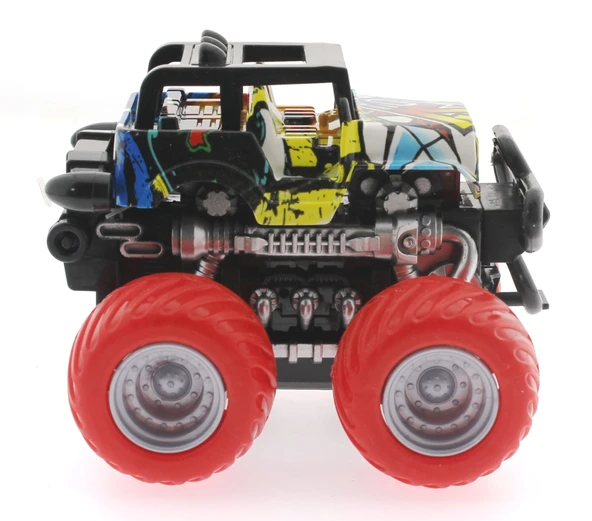 Die Cast Off Road  Dev Kırmızı Teker Araba - 6