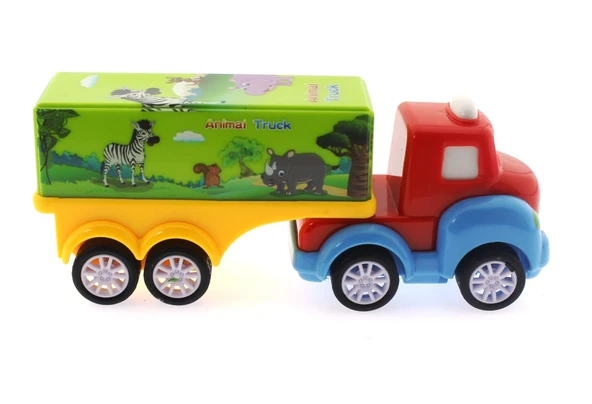 Çek Bırak Mini Sevimli Yeşil Tır - Resim 3