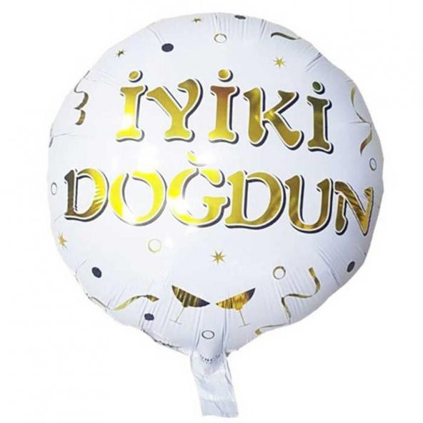 İyi Ki Doğdun Baskılı Yuvarlak Folyo Balon 18 46 Cm.