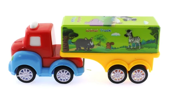 Çek Bırak Mini Sevimli Yeşil Tır - Resim 4