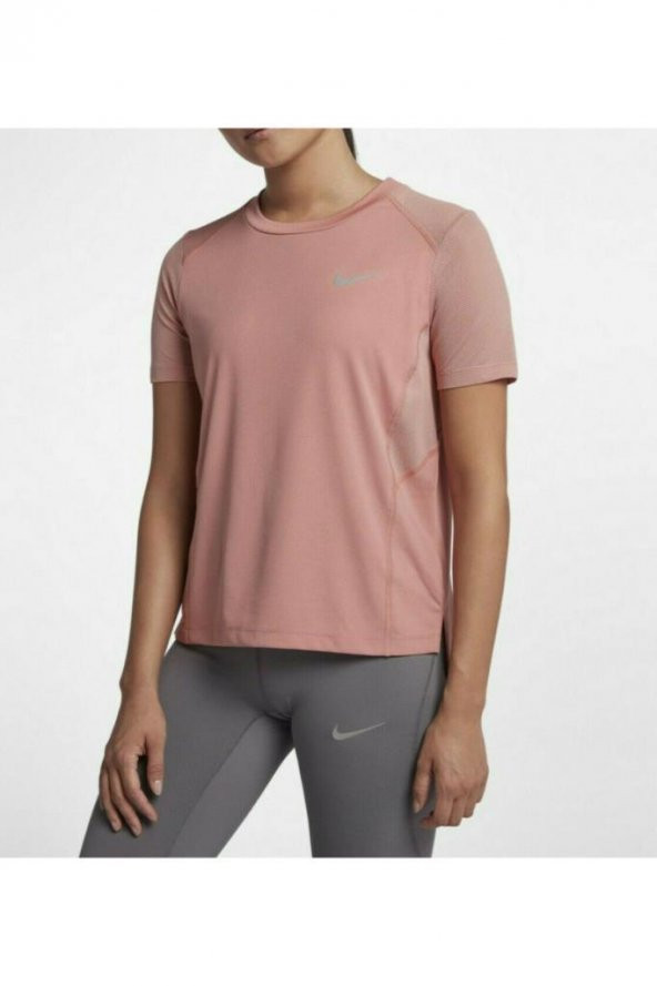 Nike Kadın Pudra Dri-fıt Miler Spor T-Shirt At4196-682