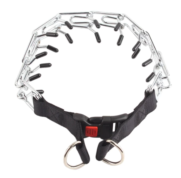 Köpek Kauçuklu Yürüyüş Boyun Zincir Eğitim Tasması 2.5 mm x 35 cm ürün görseli