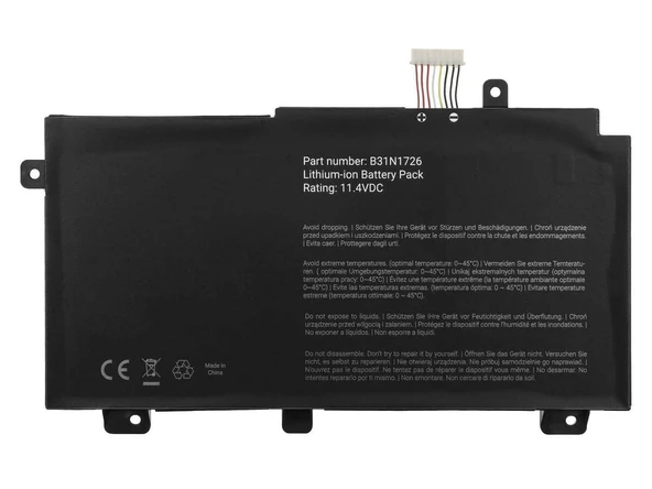 Asus TUF Gaming F15 FX506HE-HN005A6  Batarya ile Uyumlu  Pil B31N1726  - ver 1