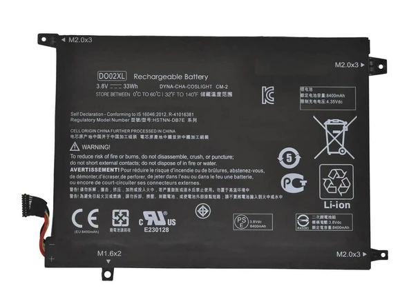 Hp x2 210 G1, DO02XL TPN-I121 TPN-I122  Batarya ile Uyumlu Pil