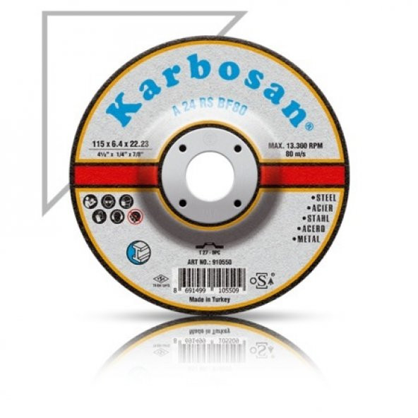 KARBOSAN 115*6 METAL TAŞLAMA TAŞI - 2