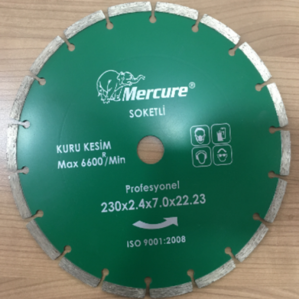 MERCURE 230*2,4*22 SOKETLİ  BETON KESME DİSKİ - 2
