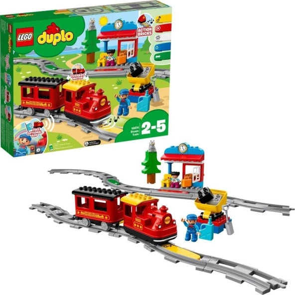 LEGO® DUPLO 10874 Buharlı Tren Yapım Seti
