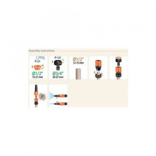 Claber 8845 SILVER ELAGANT KİT 15 MT.HORTUM VE SULAMA SETİ - 2