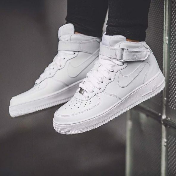 Air force 1 mid '07 erkek siyah outlet sneaker