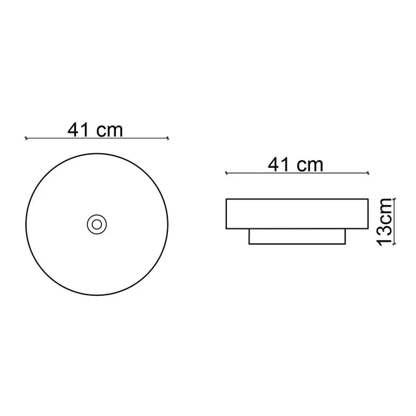 LENA TEZGAHÜSTÜ LAVABO (MAT GRİ-BEYAZ) E-W1501MGB - 3
