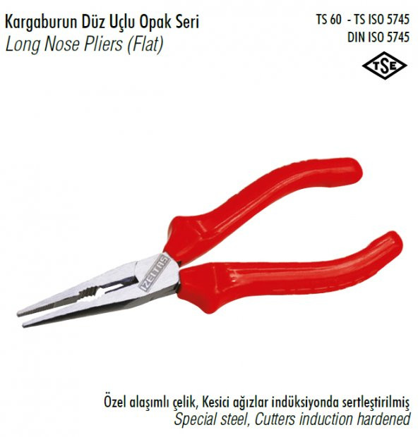 İZELTAŞ DÜZ OPAK KARGABURUN 180 mm 3220132180