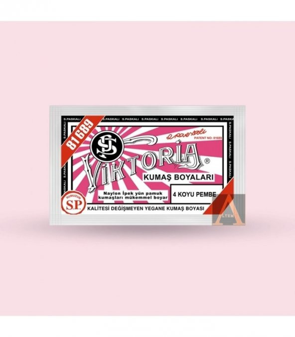 Viktoria Kumaş Boyası 04 Koyu Pembe - 2