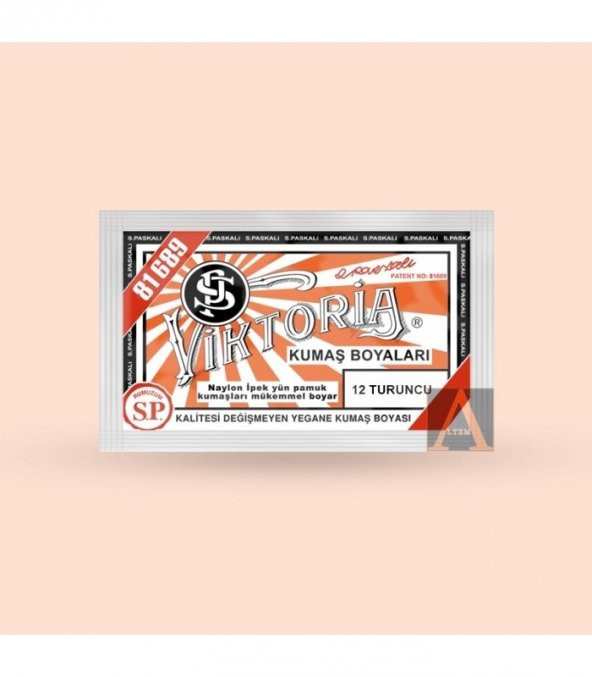Viktoria Kumaş Boyası 12 Turuncu - 2