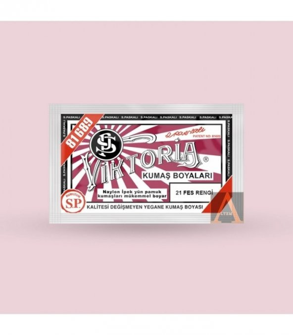 Viktoria Kumaş Boyası 21 Fes Rengi - 2