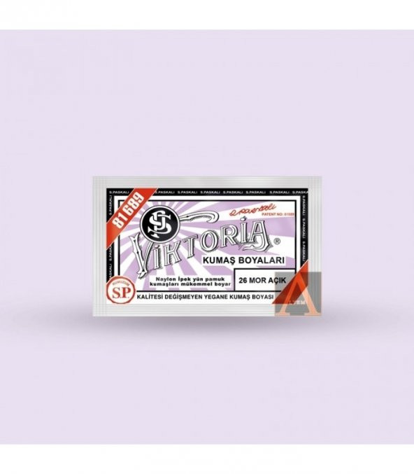 Viktoria Kumaş Boyası 26 Mor Açık - 2
