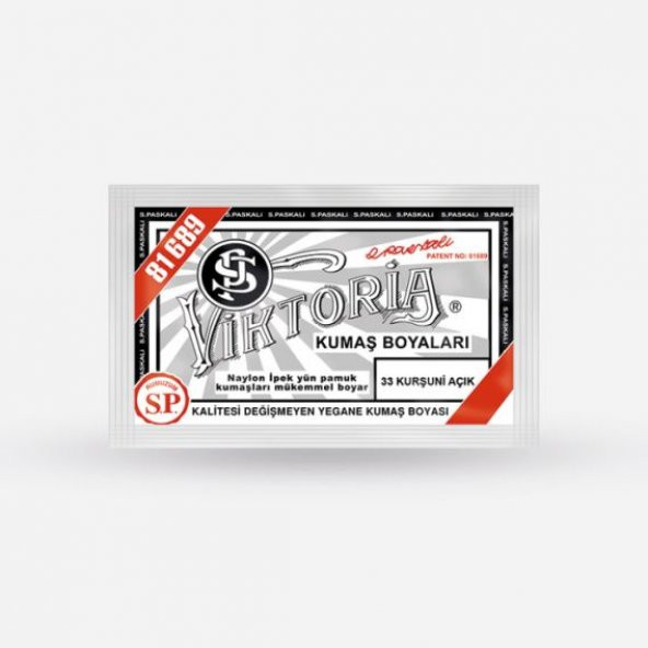 Viktoria Kumaş Boyası 33 Kurşuni Açık - 2