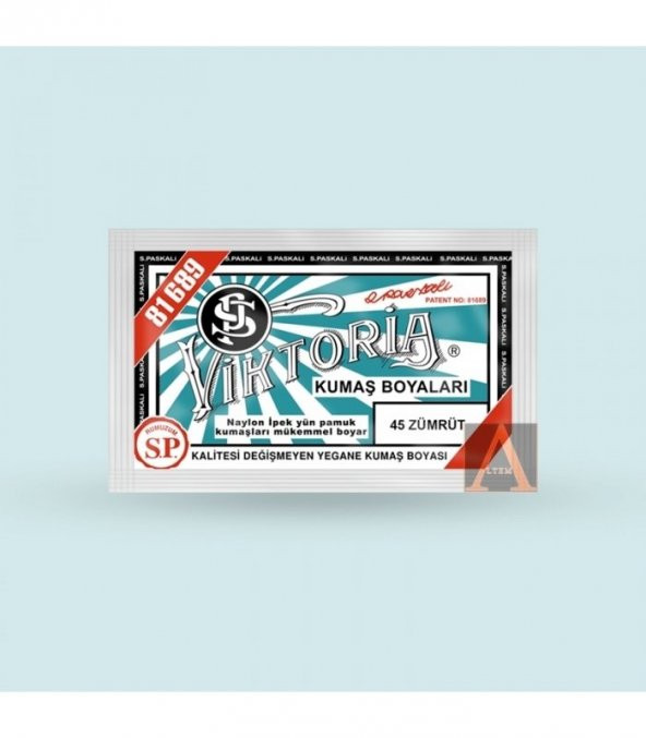 Viktoria Kumaş Boyası 45 Zümrüt - Resim 2