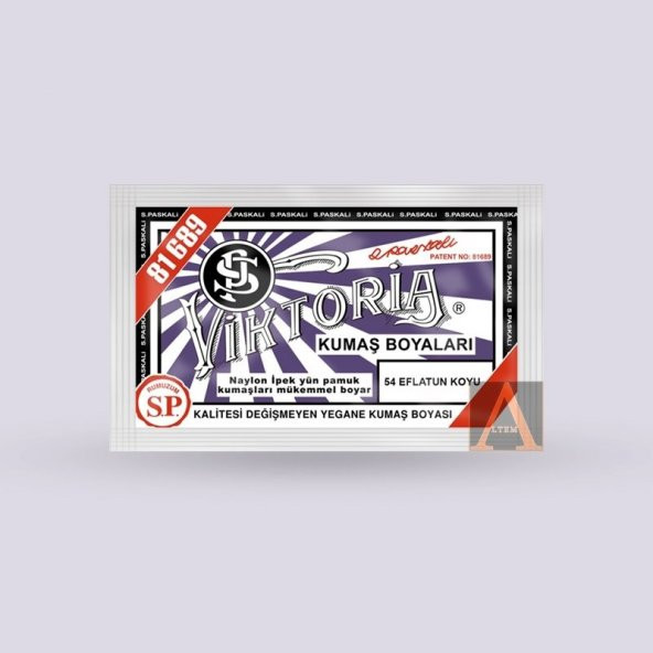 Viktoria Kumaş Boyası 54 Eflatun Koyu - Resim 2