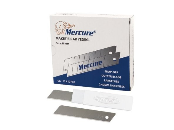 MERCURE MAKET BIÇAĞI YEDEĞİ 9 mm 10 LU PK. - 2