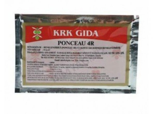 Krk Gıda Kırmızı Gıda Boyası (Ponceau 4R) - 2