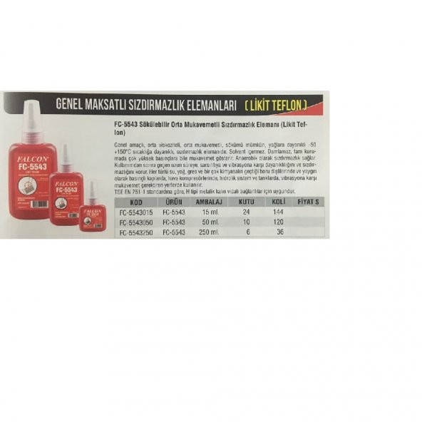 FORCE FC-5543 LİKİT TEFLON 250 ML - 2