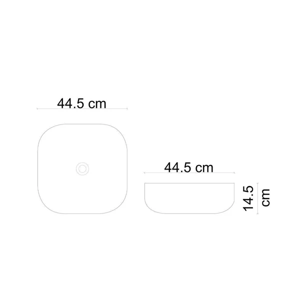 LENA TEZGAHÜSTÜ LAVABO (MAT MAVİ) E-W1203MM - 3