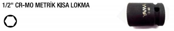 YAMA 1/2 HAVALI SİYAH LOKMA 11 mm YAHLM1211 - 2