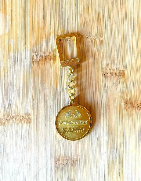 MURAT 131 ŞAHİN ANAHTARLIK VİNTAGE ANAHTARLIK ALTIN SARISI ANAHTARLIK