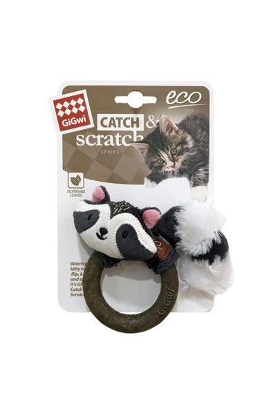 Gigwi Catch&Scratch Rakun Kedi Oyuncağı