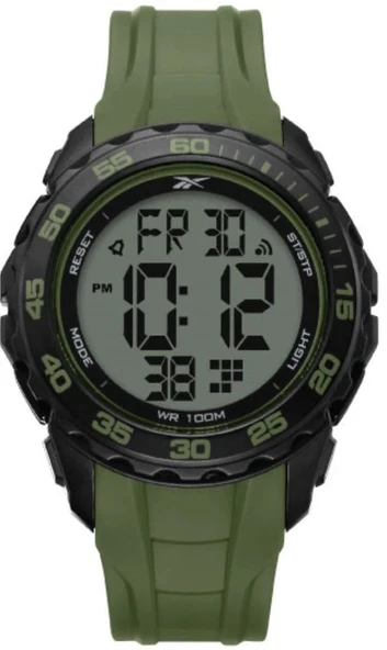 REEBOK RV-FRO-G9-PBPG-WW YEŞİL SİLİKON KORDON DİJİTAL ERKEK KOL SAATİ