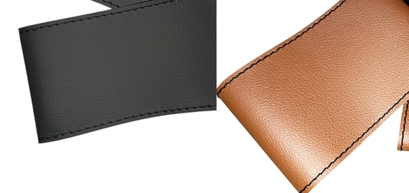 DİKİŞLİ DİREKSİYON KILIFI SİYAH İT-HAL DERİ TABA DERİ SİYAH DİKİŞLİ SCANİA YENİ TIR KAMYON İÇİN - Resim 2