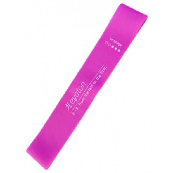 Latex Aerobik Band Orta Direnç Koyu Pembe Renk Lab300