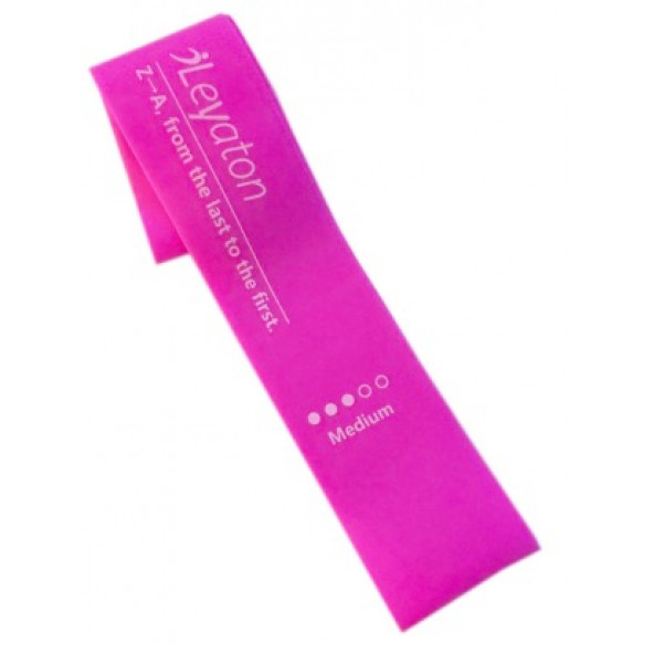 Latex Aerobik Band Orta Direnç Koyu Pembe Renk Lab300 - 2