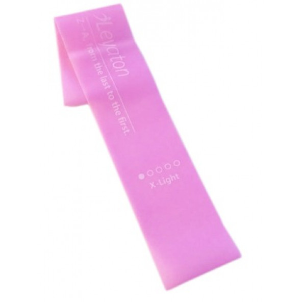 Latex Aerobik Band Hafif Direnç Açık Pembe Renk Lab100