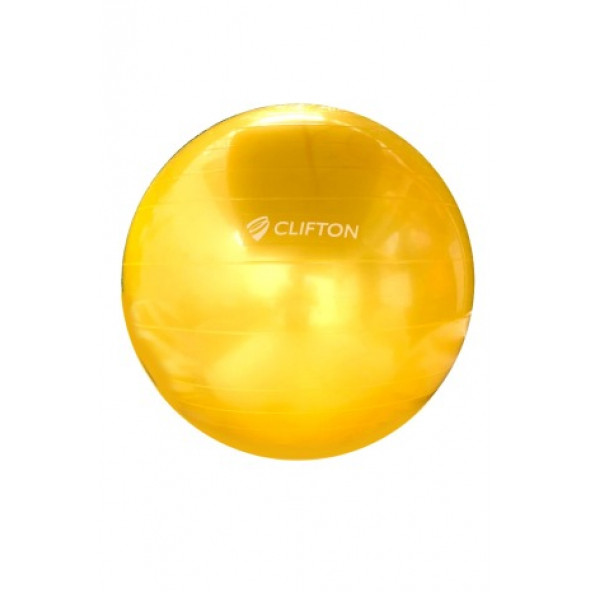 Clifton 65 cm Fitilli Pilates Topu Sarı + Pompa
