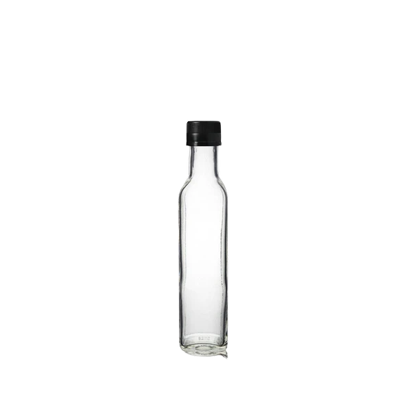 250ml şeffaf cam maraska şişe, 24 adet, zeytinyağı şişesi, cam şişe, sirke şişesi,