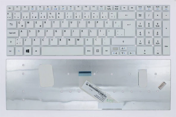 V121702AK4 TR UYUMLU Acer ile Uyumlu Klavye Beyaz - 1