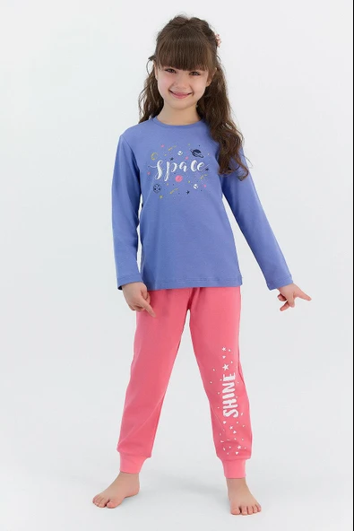 Roly Poly 2565 Space Kız Çocuk Pijama Takımı - 2